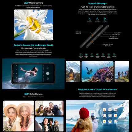 UMIDIGI BISON X20 Smartphone 6GB+128GB Android 13 4G Desbloqueo Facial AI