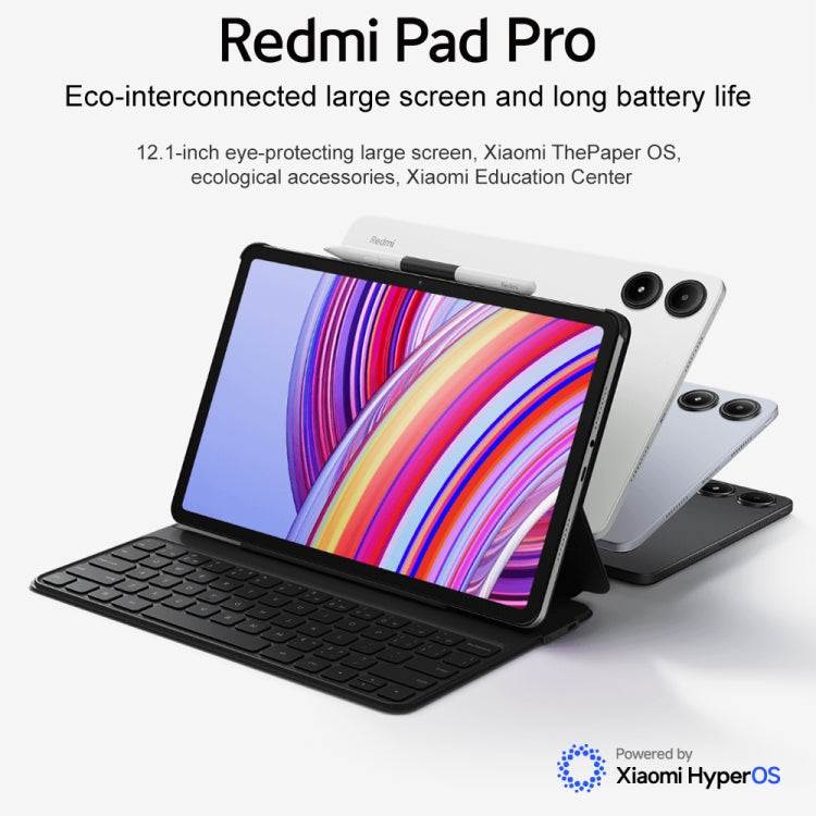 Tablet PC Xiaomi Redmi Pad Pro de 12,1 pulgadas, HyperOS Qualcomm Snapdragon 7s Gen2 Octa Core, batería de 10000mAh, 6GB+128GB, 8GB+128GB, 8GB+256GB