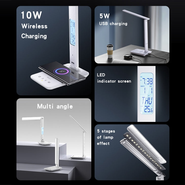 Yesido DS20 Lámpara de Escritorio LED Carga Inalámbrica 10W