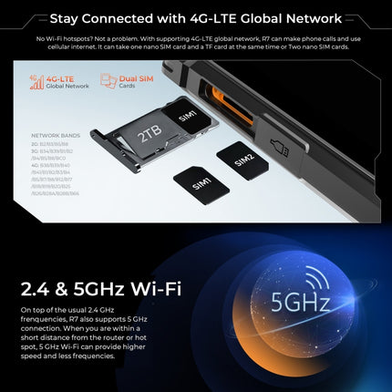 HOTWAV Tab R7 Tableta 6GB+256GB Android 13 Versión Global