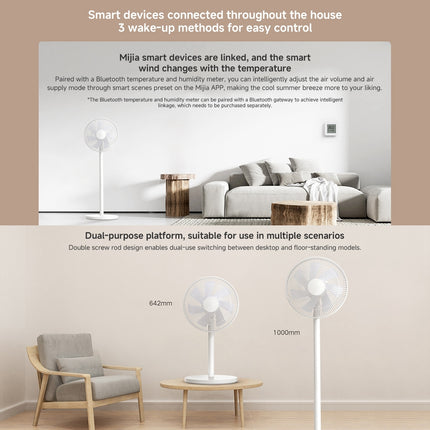 Ventilador de Piso Inteligente Xiaomi Mijia 32W 285mm Blanco