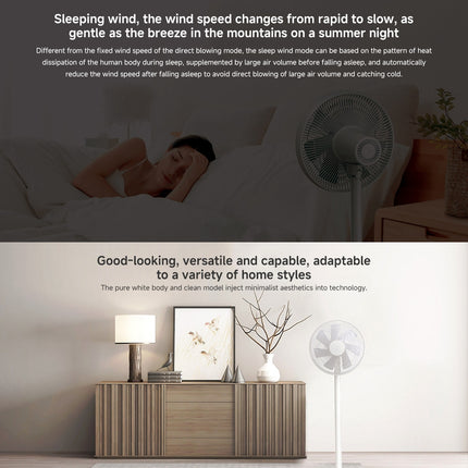 Ventilador de Piso Inteligente Xiaomi Mijia 32W 285mm Blanco
