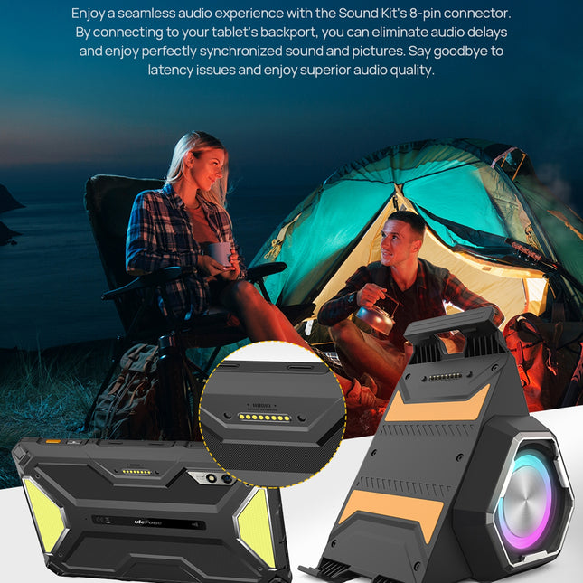 Ulefone PAD 3 PRO Soporte portátil altavoz inalámbrico BT 9W IP54 17.98cm negro