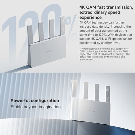 Xiaomi Router BE3600 WiFi7 Dual Band 2.5G Puerto 4 Antenas Alta Velocidad