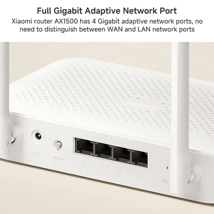 Xiaomi AX1500 Router WiFi 6 Dual Banda 4 Antenas 1500Mbps Blanco