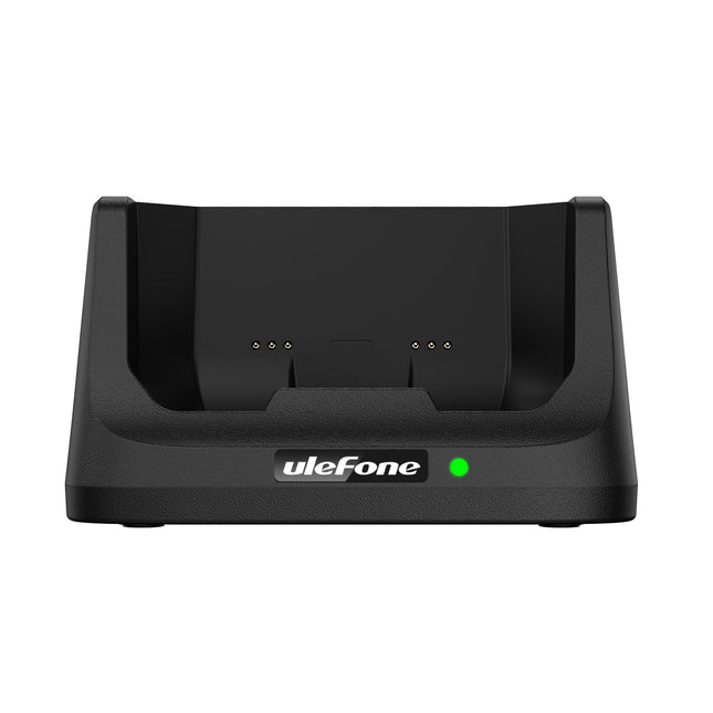 Ulefone UAS22 Base de Carga de Escritorio 33W para Armor 26 Ultra con Puerto Tipo-C y Salida Dual Pogo Pin USB-A