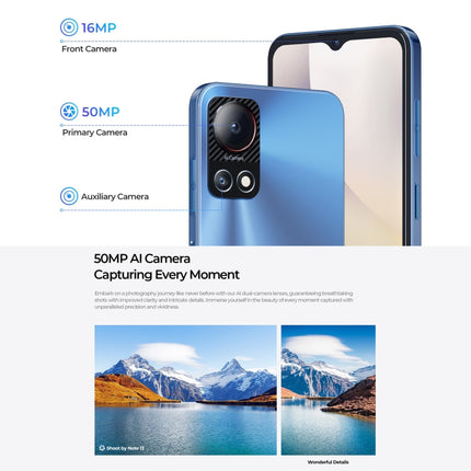 Hotwav Note 13 Smartphone 6.6 4G 4GB+128GB Huella Lateral