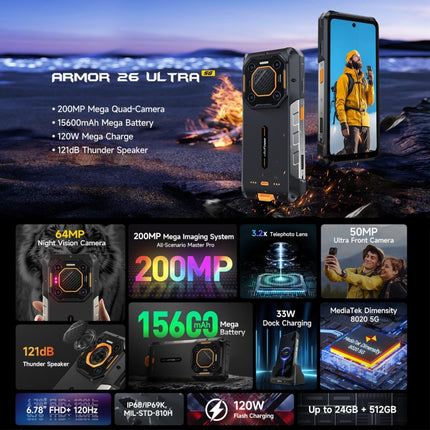 Ulefone Armor 26 Teléfono 12GB+512GB 5G Android 13 by Ulefone