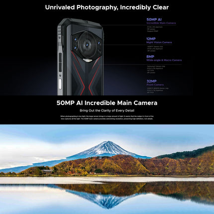 DOOGEE S118 Smartphone 6,58 Pulgadas 4G Android 14 Helio G99 OTG NFC Resistente