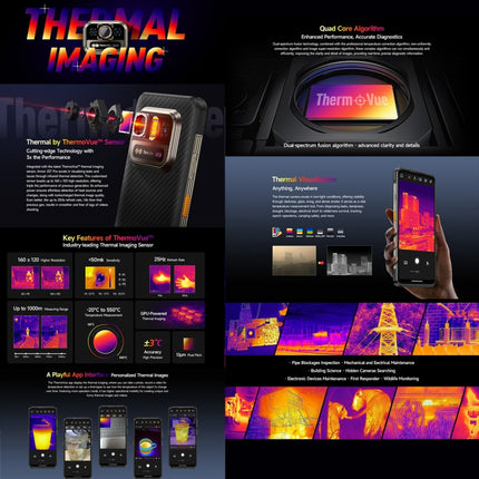 Ulefone Armor 25T Teléfono Robusto 6GB+256GB 5G Termografía