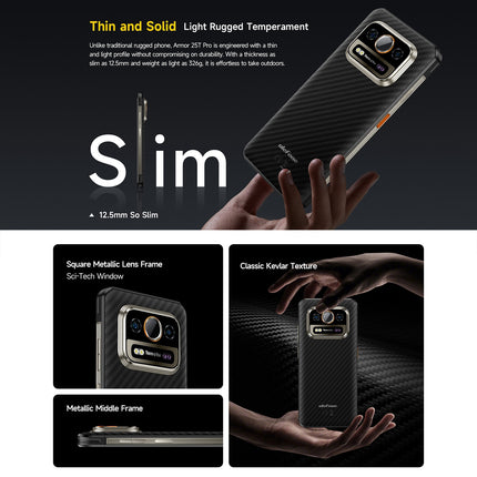 Ulefone Armor 25T Pro Teléfono Resistente 8GB 256GB Pantalla 6.78