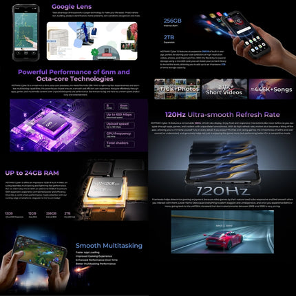 HOTWAV Cyber 15 Teléfono Resistente 12GB+256GB 10800mAh 4G