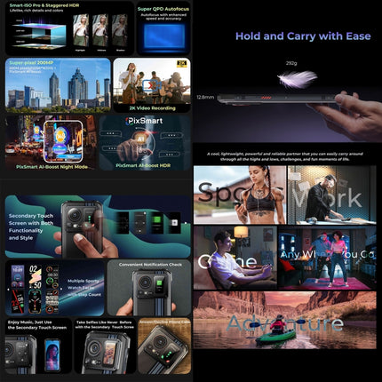 HOTWAV Cyber 15 Teléfono Resistente 12GB+256GB 10800mAh 4G