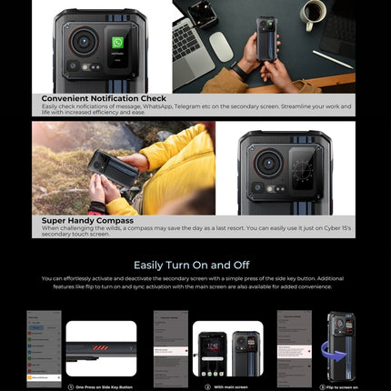 HOTWAV Cyber 15 Teléfono Resistente 12GB+256GB 10800mAh 4G