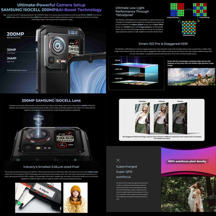 HOTWAV Cyber 15 Teléfono Resistente 12GB+256GB 10800mAh 4G