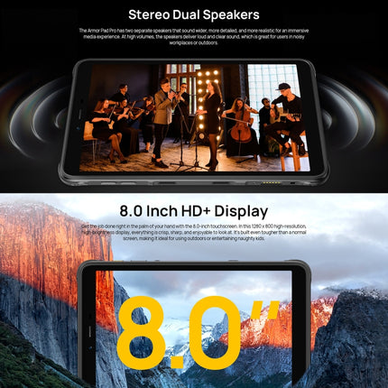 Ulefone Armor Pad Pro Tableta Android 13 8GB+128GB 4G by Ulefone