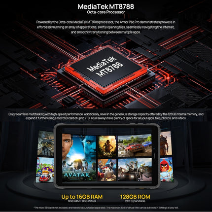 Ulefone Armor Pad Pro Tableta Android 13 8GB+128GB 4G by Ulefone