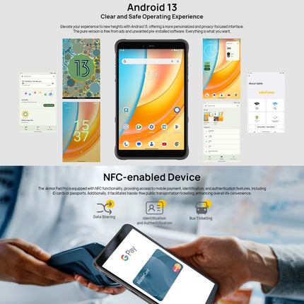 Ulefone Armor Pad Pro Tableta Android 13 8GB+128GB 4G by Ulefone