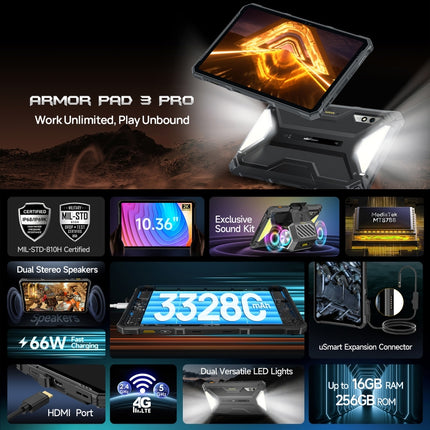 Ulefone Armor Pad 3 Pro Tableta 8GB+256GB 4G Resistente by Ulefone