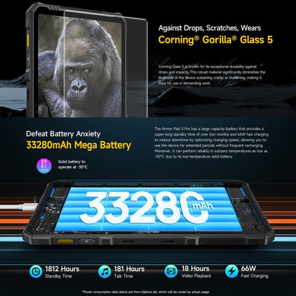 Ulefone Armor Pad 3 Pro Tableta 8GB+256GB 4G Resistente by Ulefone