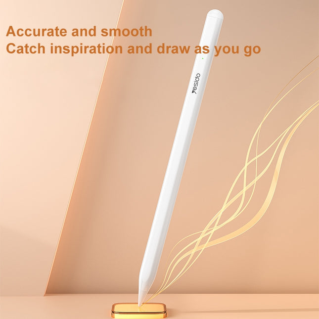 For iPad Yesido ST16 Stylus Capacitivo Blanco con Función Anti-mistouch y Batería 130mAh