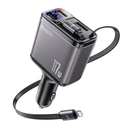 Yesido Y63 Cargador Coche 4 En 1 USB C Potencia 117W