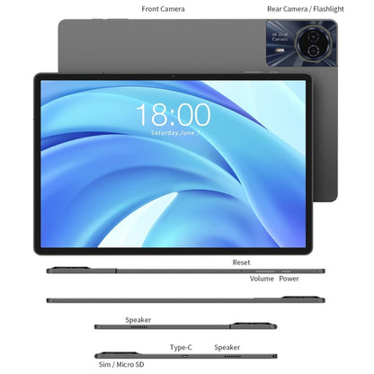 Tablet PC Teclast T50HD de 11 pulgadas, Android 14 Unisoc T606 Octa Core, 4G LTE Dual SIM, T50HD