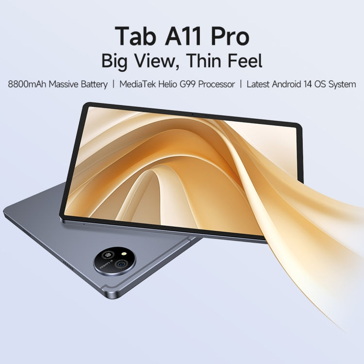 Tablet PC Ulefone Tab A11 Pro, 11 pulgadas, Android 14, MediaTek Helio G99 Octa Core, red 4G, enchufe de la UE, 8GB+128GB, 8GB+256GB