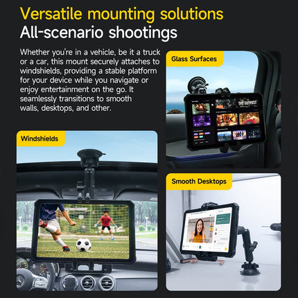 Ulefone UAN02 Armor Mount Max Soporte para Teléfono y Tablet para Coche Ajustable 142.5-217.5mm Negro