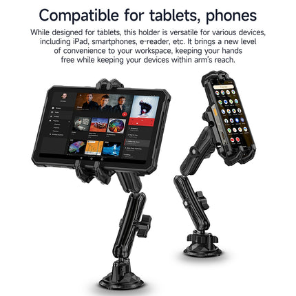 Ulefone UAN02 Armor Mount Max Soporte para Teléfono y Tablet para Coche Ajustable 142.5-217.5mm Negro