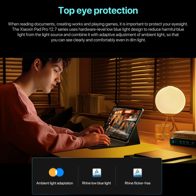 Tableta Lenovo Xiaoxin Pad Pro de 12,7 pulgadas con WiFi 2025, ZUI 16, MediaTek Dimensity 8300 Octa Core, compatible con reconocimiento facial y de huellas dactilares, 8GB+128GB, 8GB+256GB, 12GB+256GB