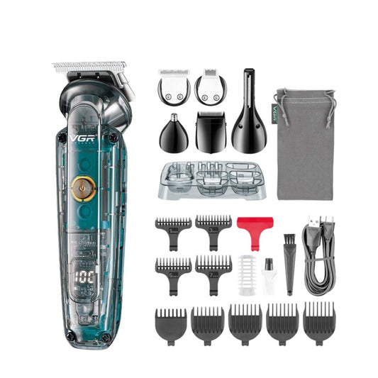 VGR V-102 Cortadora Cabello Profesional 6 En 1 Pantalla LED