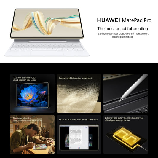 Tableta HUAWEI MatePad Pro de 12,2 pulgadas con WiFi y sistema operativo HarmonyOS 4.2 Hisilicon Kirin 9010W, 12GB+256GB, 12GB+512GB