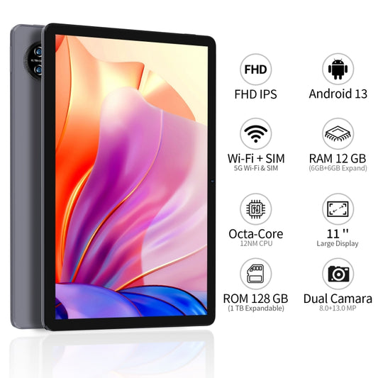 Tableta VASOUN M60 4G LTE de 11 pulgadas, Android 13, CPU UNISOC T606 Octa Core, versión global con Google Play, M60