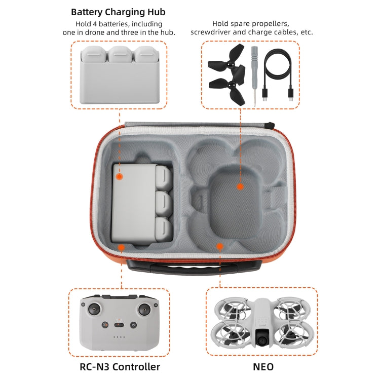 Sunnylife NEO RC-N3 Estuche de Transporte para Drones con Kit de Baterías