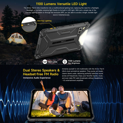 Ulefone Armor Pad 4 Ultra Tableta Resistente 5G Android 14 by Ulefone