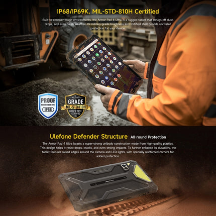 Ulefone Armor Pad 4 Ultra Tableta Resistente 5G Android 14 by Ulefone