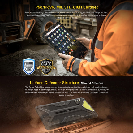 Ulefone Armor Pad 4 Tablet 8GB+128GB 5G Resistente Garantía by Ulefone