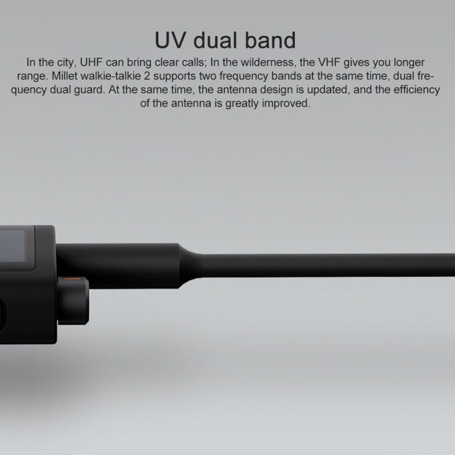 Xiaomi Walkie Talkie 2 Walkie Talkie IP65 Doble Banda Resistente al Agua