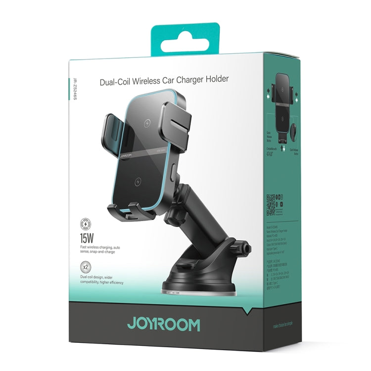 Joyroom JR-ZS246S Soporte Cargador Inalámbrico Auto 15W