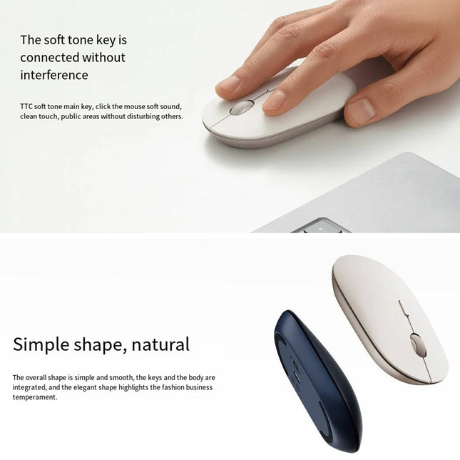 Xiaomi XMBXSB01YM Ratón Bluetooth Dual Modo Silencioso Portátil Negro