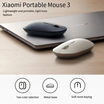 Xiaomi XMBXSB01YM Ratón Bluetooth Dual Modo Silencioso Portátil 4 DPI Ajustes Oro