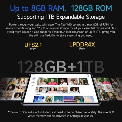 Ulefone Tab W10 Tableta 4GB+128GB WiFi Android14 10.1