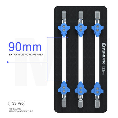 Mijing T33 Pro Fijación Multángulo 3 Ejes Placa Base 90mm