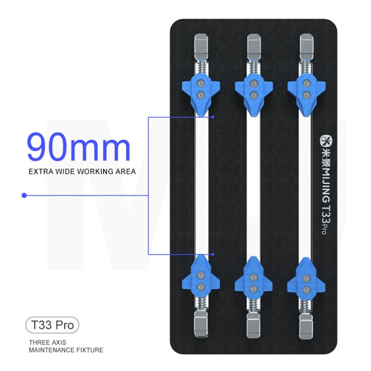 Mijing T33 Pro Fijación Multángulo 3 Ejes Placa Base 90mm