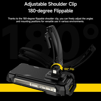 Funda con clip trasero para Ulefone Armor mini 20T Pro y 20 Pro negra resistente y duradera