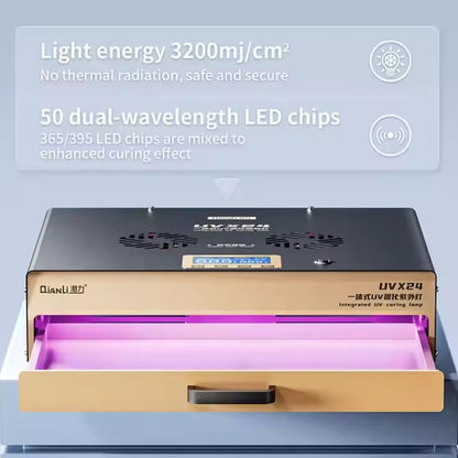 Qianli UVX24 Lámpara De Curado UV 16 Pulgadas Potente