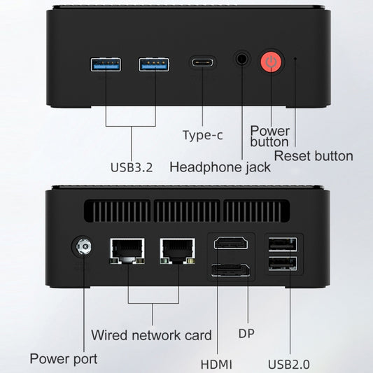 Jumper N100 Pro II Mini PC 8GB+256GB Alder Lake N100