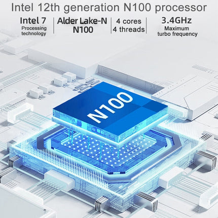 Jumper N100 Pro II Mini PC 8GB+256GB Alder Lake N100
