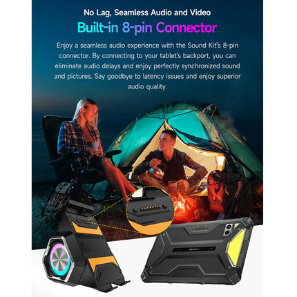 Ulefone Portable Holder Altavoz Bluetooth 9W IP54 para Armor Pad 4 Ultra Negro